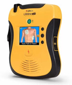 De voorkant van de volautomatische Defibtech Lifeline AED