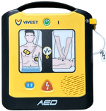 De voorkant van de ViVest A1 AED met Kindermodus